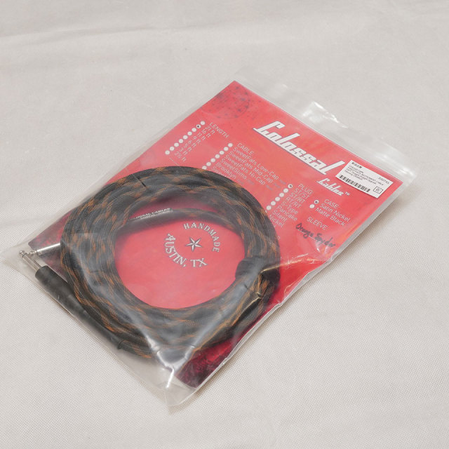 Colossal Cable/SWEETFATS INSTRUMENT CABLE 16FT Straight-Straight Upgrade Sleeving ORANGE【在庫あり】【2506R2】