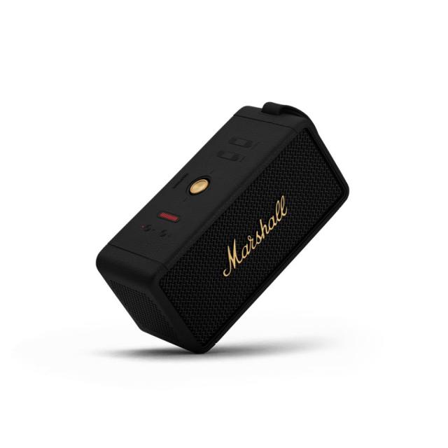 スピーカー・ウーファー Marshall Middleton ll Black & Brass Marshall Middleton Portable Bluetooth Speaker - Black and