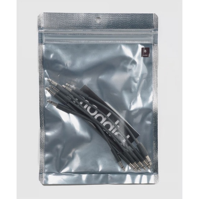 moddict/slim patch cable 8cm 6pack dark gray【在庫あり】