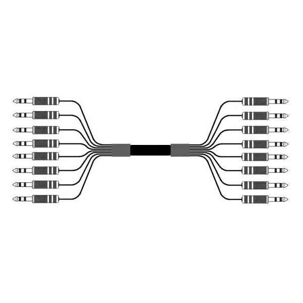 8ch XLRメスto TRS amphenol/mogami スネークケーブル 8CH マルチケーブル MOGAMI 2932 Dsub / XLR / TRS 仕様 モガミ