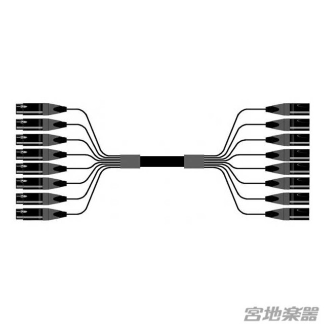 Belden/8ch XLRF(メス)-XLRM(オス) 変換ケーブル 2m マルチチャンネル
