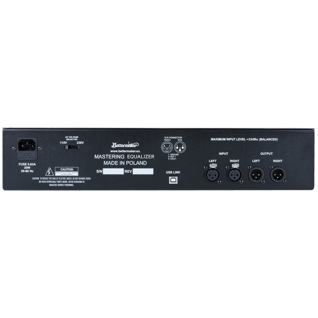 Bettermaker / Mastering Equalizer 期間限定価格 Bettermaker/Mastering Equalizer