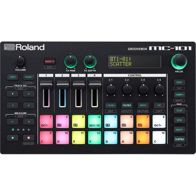 Roland mc-101 箱無し 保証書ケーブル有 怖く 