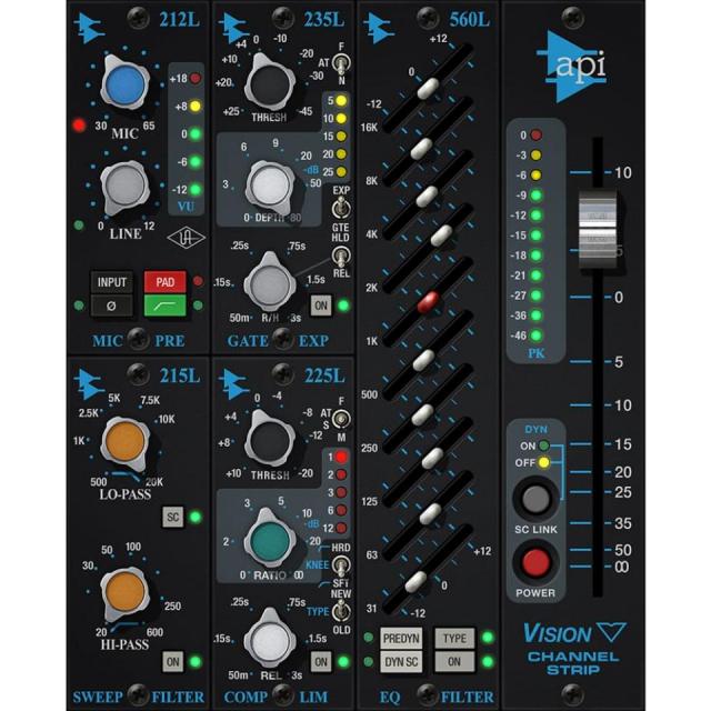 UNIVERSAL AUDIO/API Vision Channel Strip Collection【オンライン納品】