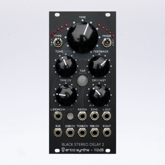 Erica Synths Black Stereo Delay モジュラーシンセ