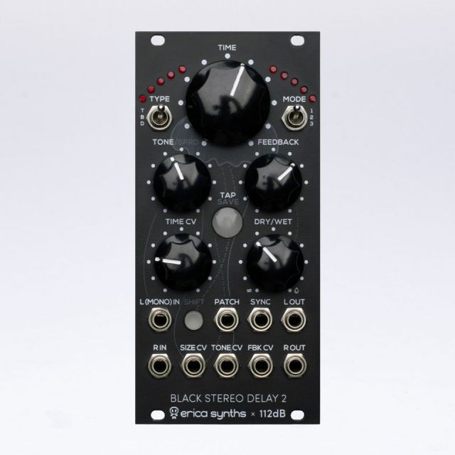 Erica Synths/Black Stereo Delay2【お取り寄せ商品】