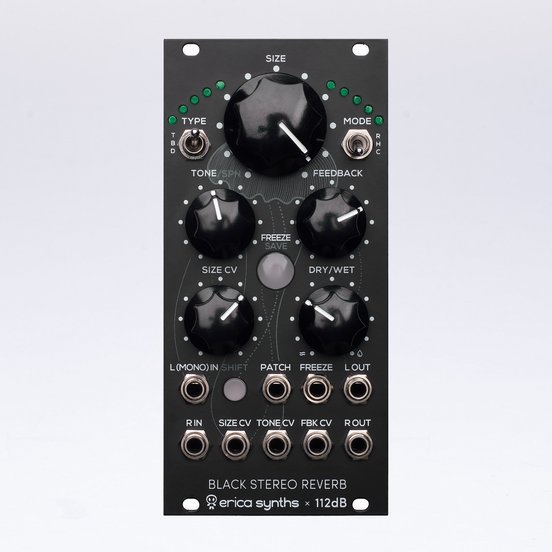 Erica Synths/Black Stereo Reverb【お取り寄せ商品】