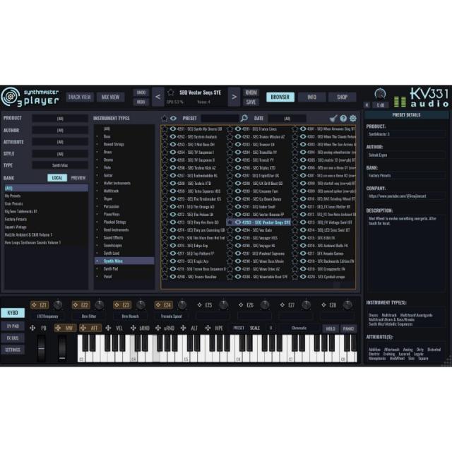 KV331/SYNTHMASTER 3 PLAYER【オンライン納品】【在庫あり】