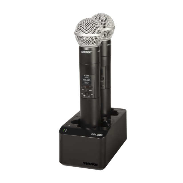 SHURE/SBC203【SLX-D専用リチウムイオン充電池用デュアルドッキング