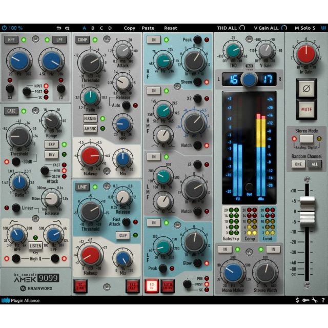 Plugin Alliance/Brainworx bx_console AMEK 9099【～05/31 期間限定特価キャンペーン】【オンライン納品】【在庫あり】