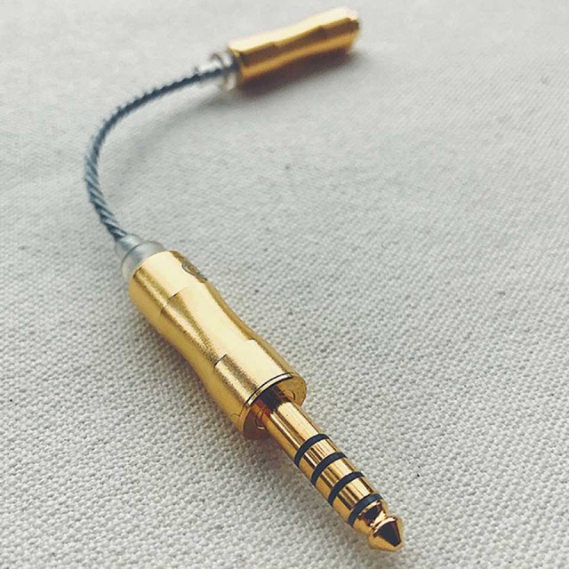 2.5mm4極 (メス) → 2.5mm4極 変換ケーブル オーグライン1.2mm 60mm 