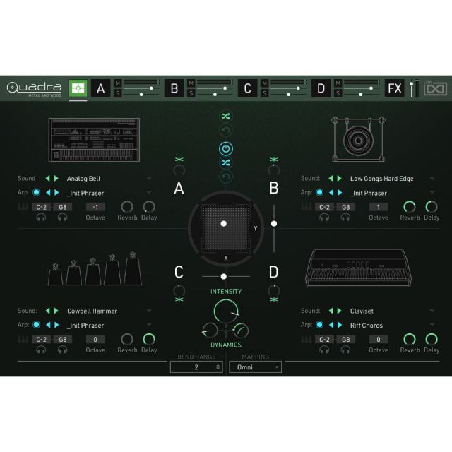 UVI/Quadra:Metal&Wood【～04/02期間限定特価キャンペーン】【オンライン納品】