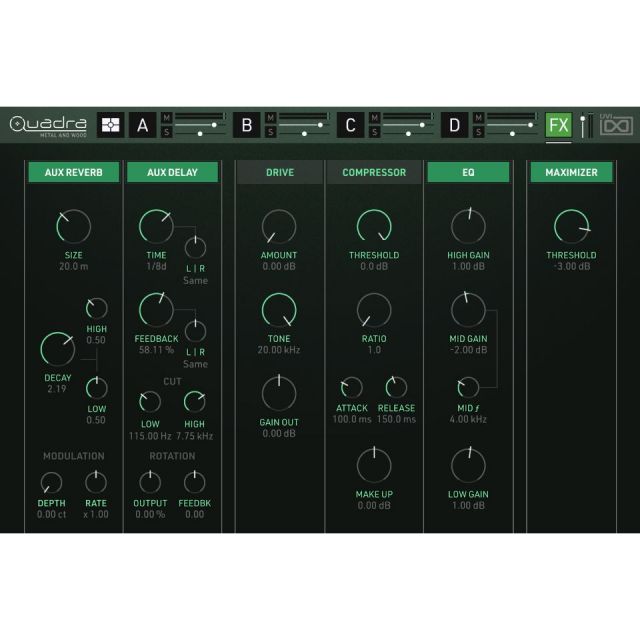 UVI/Quadra:Metal&Wood【～04/02期間限定特価キャンペーン】【オンライン納品】