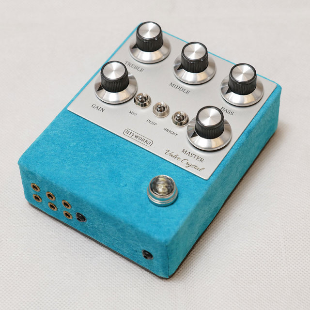 HTJ-WORKS/Valve Crystal 12AX7 Tube Preamp Silver Top Light Blue Suede【在庫あり】