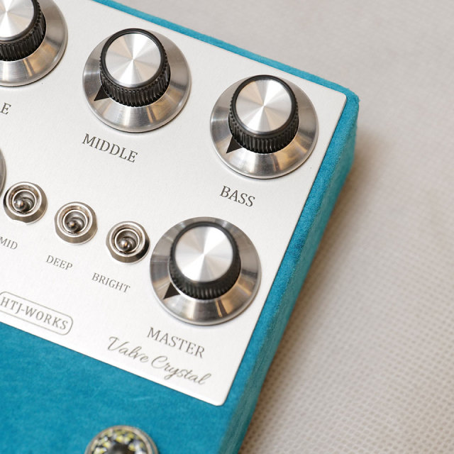 HTJ-WORKS/Valve Crystal 12AX7 Tube Preamp Silver Top Light Blue