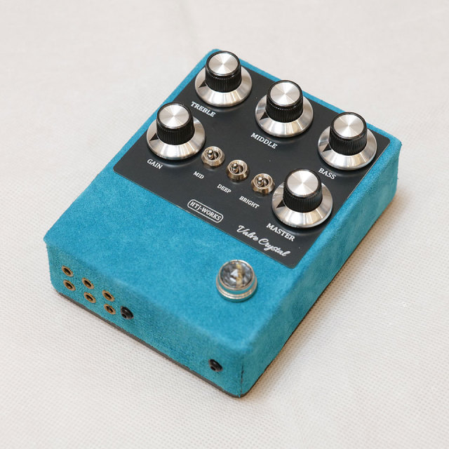 HTJ-WORKS/Valve Crystal 12AX7 Tube Preamp Black Top Light Blue Suede【在庫あり】