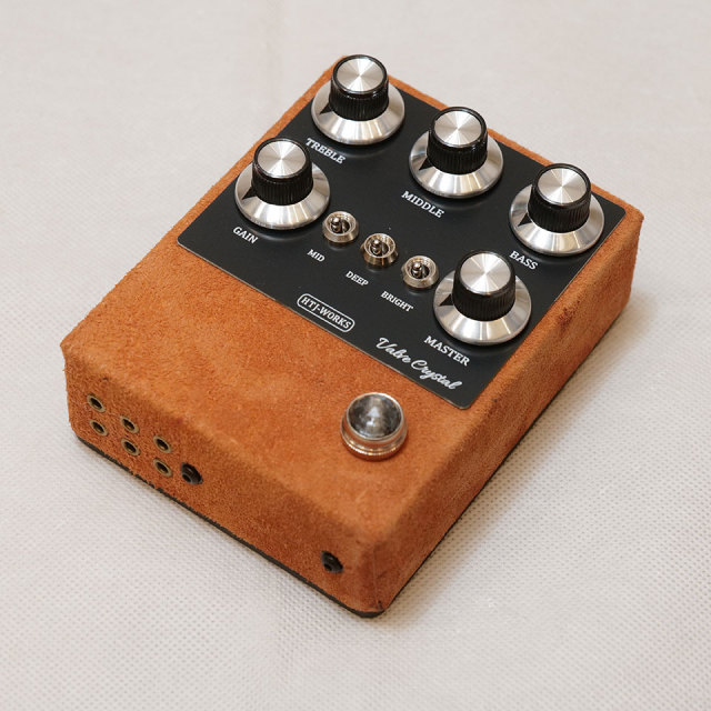 HTJ-WORKS/Valve Crystal 12AX7 Tube Preamp Black Top Brown Suede【在庫あり】
