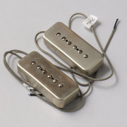 LINDY FRALIN/P90 Soapbar Set/Raw Nickel Cover/Standard 50mm/Gibson Braided Shield【在庫あり】