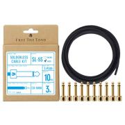 FREE THE TONE/SL-5S-GD-10K(ソルダーレスプラグキット)(Gold)(ストレートプラグ)(3m)【お取り寄せ商品】