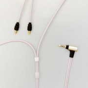 onso/iect_02 イヤホンケーブル(桃色) A2DC-2.5mm4極 1.2m【IECT_02_BL2A_MOMO_120】