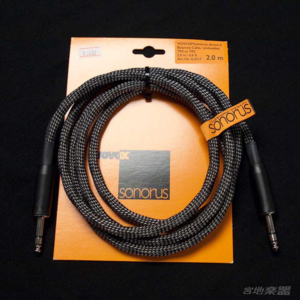 Vovox/sonorus(ソノラス) direct S マイクラインケーブル TRS-TRS 2m