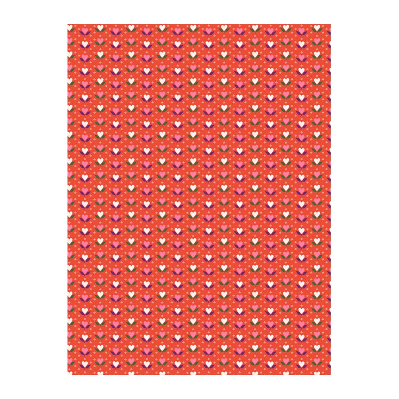 デコパッチペーパー ハートフラワー 