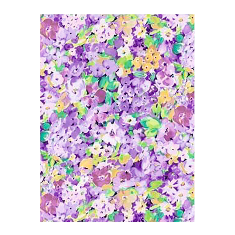 デコパッチペーパー 水彩フラワー/パープル