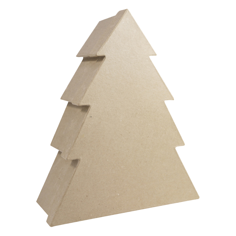 【クリスマス】ペーパーマッシュ ツリーボックス　M 