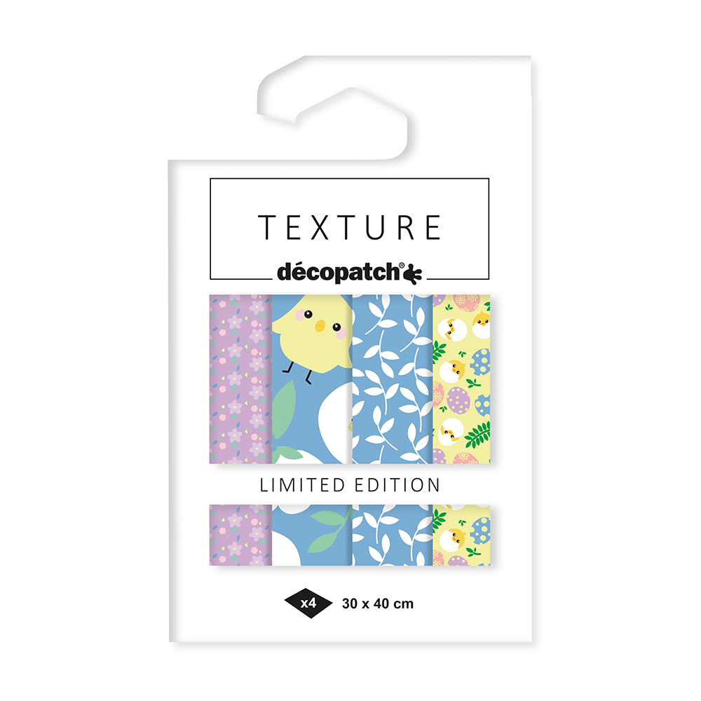 【イースター】デコパッチペーパー TEXTURE 4枚セット