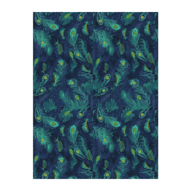 デコパッチペーパー クジャク羽