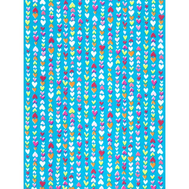 デコパッチペーパー ブルー系ミニハート