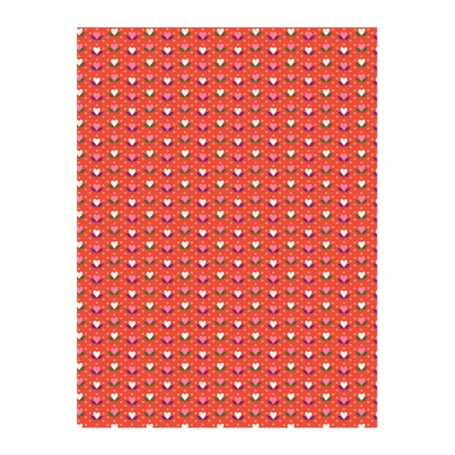 デコパッチペーパー ハートフラワー 