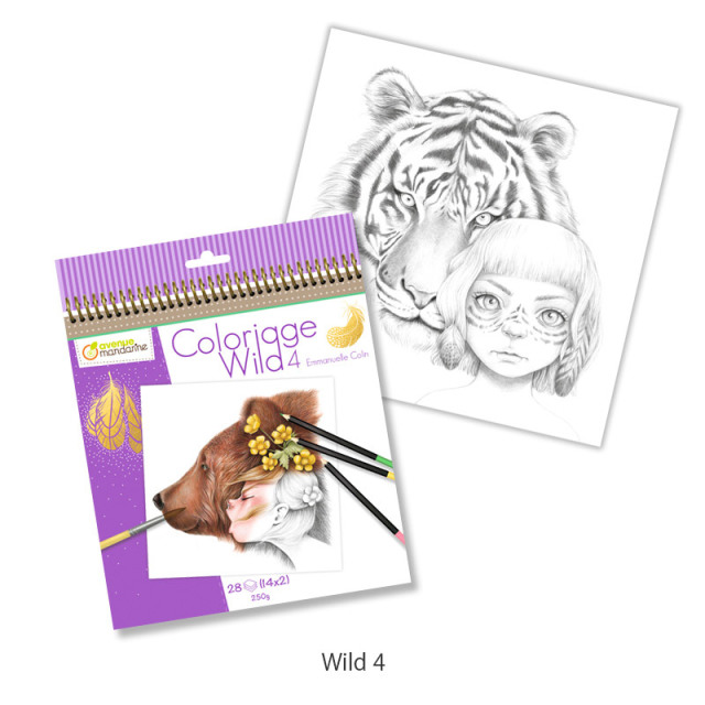 Avenue Mandarine - GY065  Coloriage Wild Book 1 (Coloring Book) 