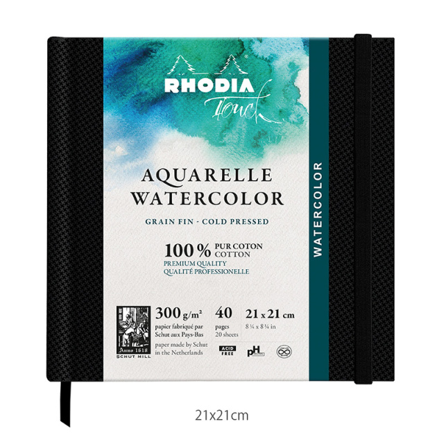 RHODIA Touch ロディアタッチ ウォーターカラーブック 中目