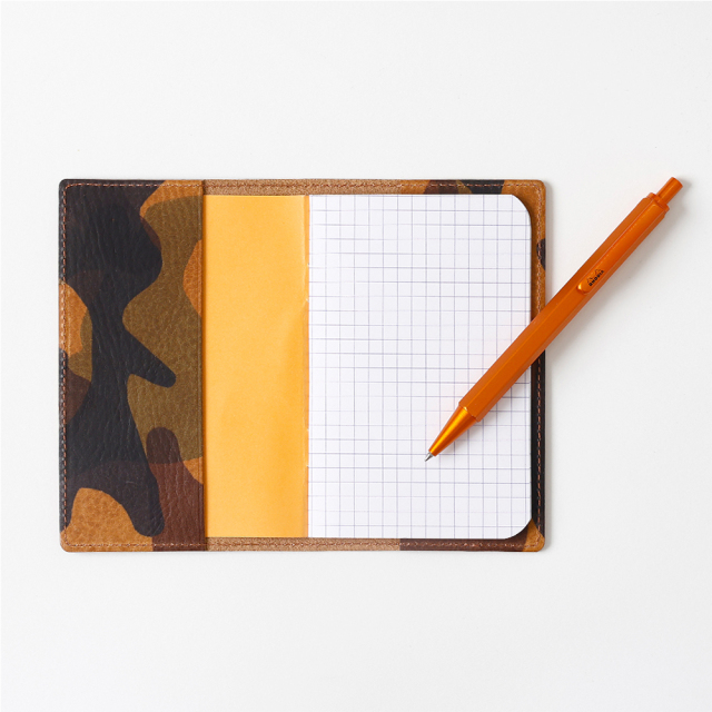 公式ショップ限定】ロディア ホチキス留めミニノート本革カバー カモ