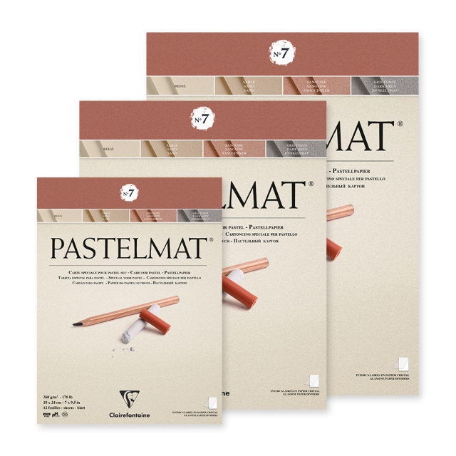 【数量限定】クレールフォンテーヌ パステルマット No.7 ブロック 24x30 PASTELMAT パステルマット No.7