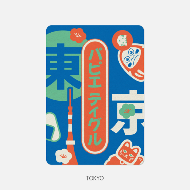 JR東日本 蒲田駅 クリップ付きカード グリーティングカード A6 CARD JAPAN INSPIRED クオバディス・ジャパン
