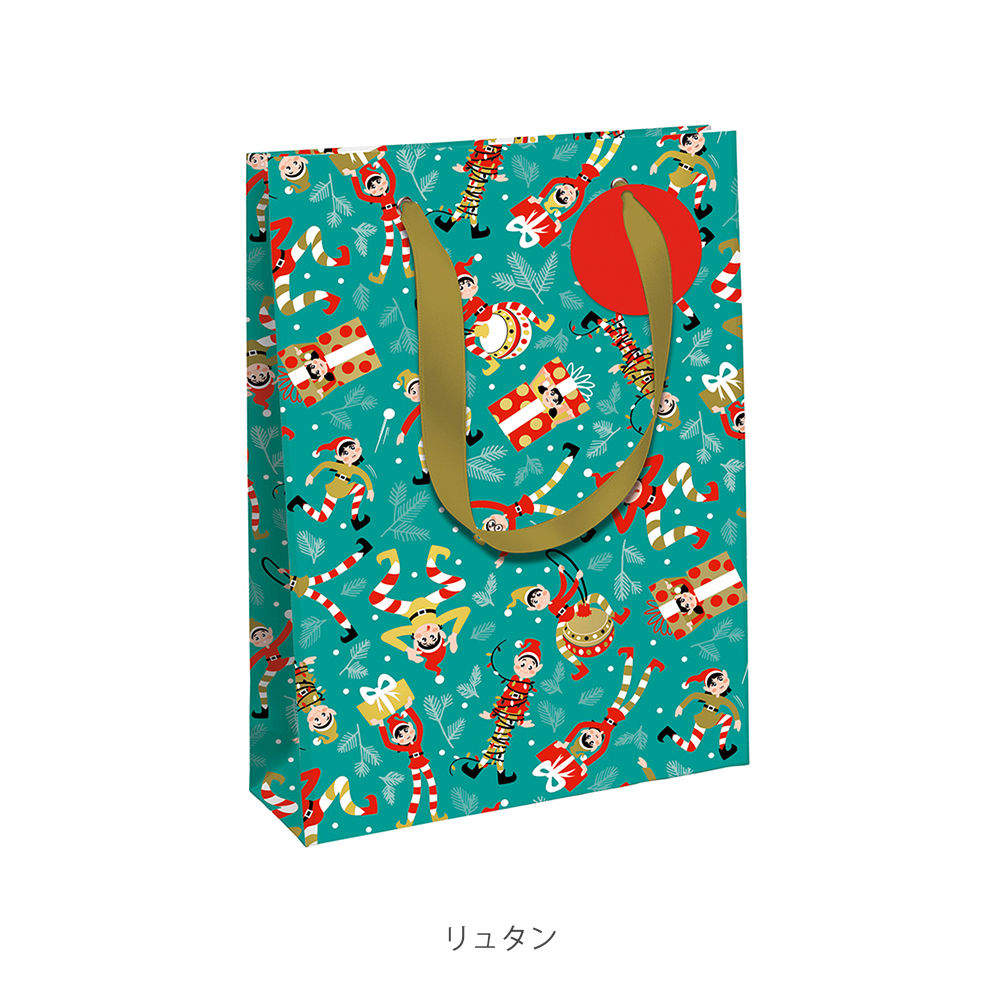クリスマスペーパーバッグ　Mサイズ