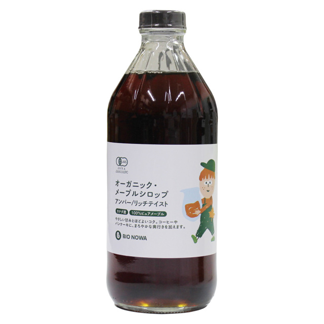 BIONOWA 有機メープルシロップ アンバー/リッチテイスト 475ml
