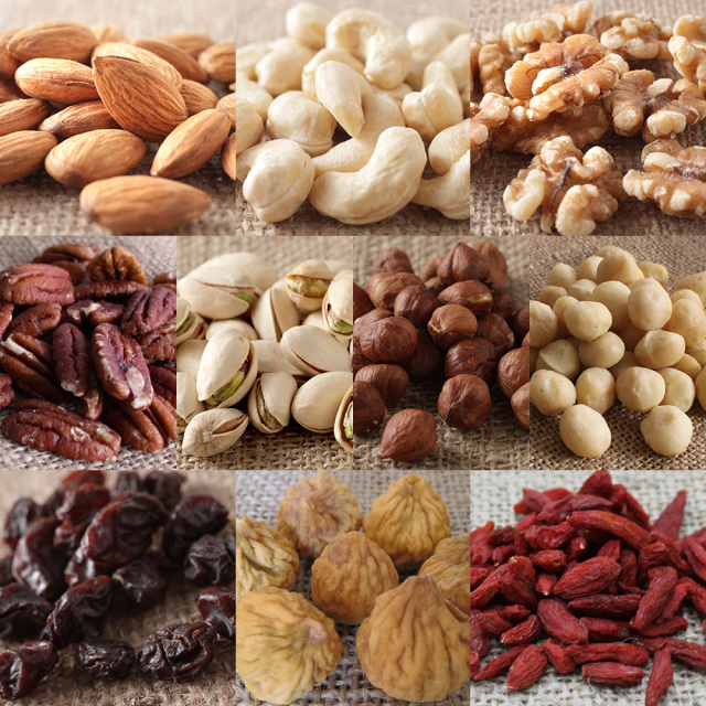 7種の生ナッツ＆3種のドライフルーツ 食べ比べセット 各100g