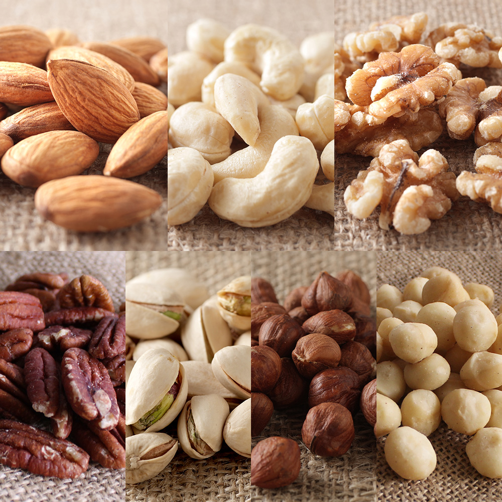 7種類の生ナッツの食べ比べセット 各100g