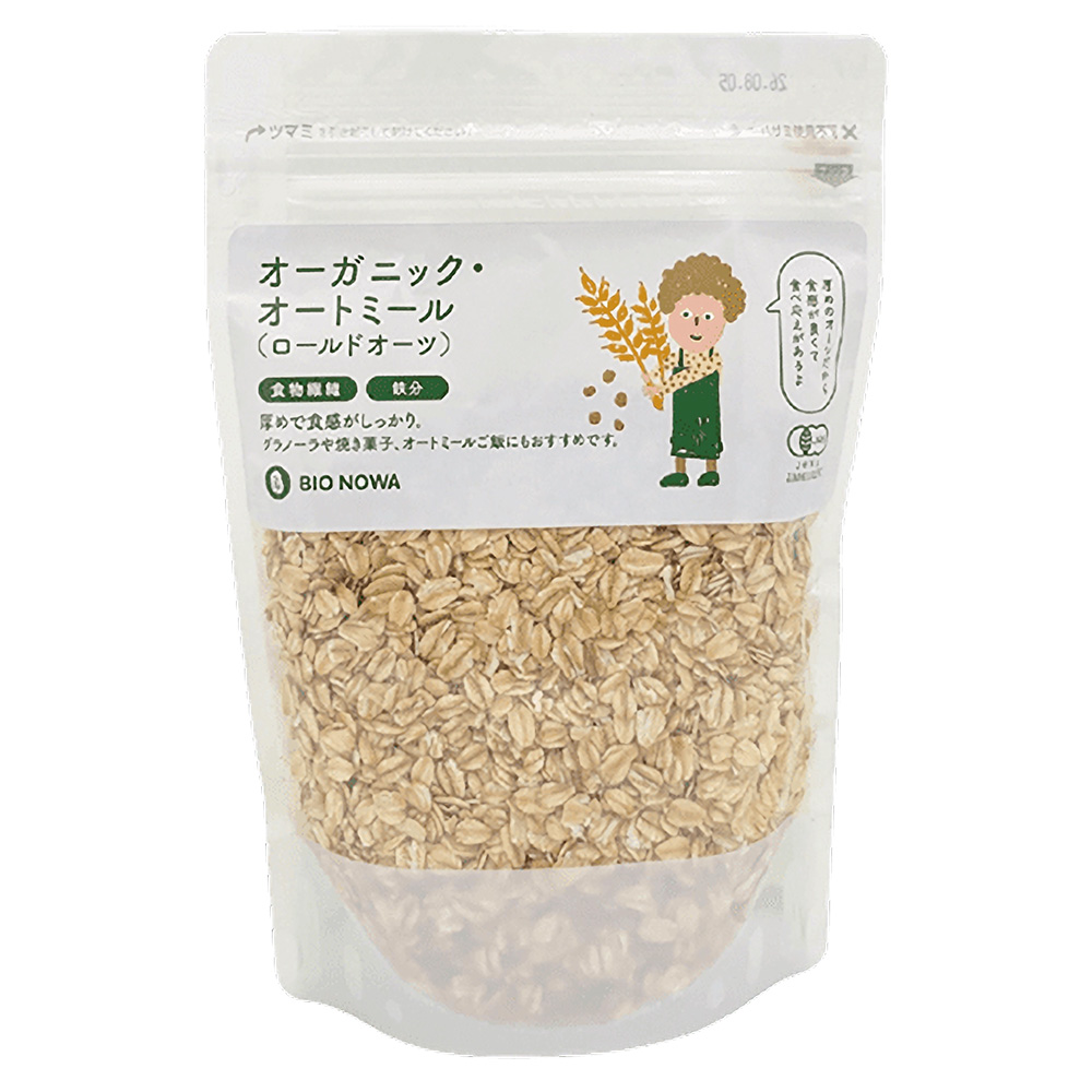 BIONOWA 有機オートミール（ロールドオーツ） 300g