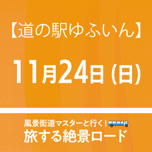 【11月24日(日)】「旅する絶景ロード」日帰りバスツアー【道の駅ゆふいん発着】