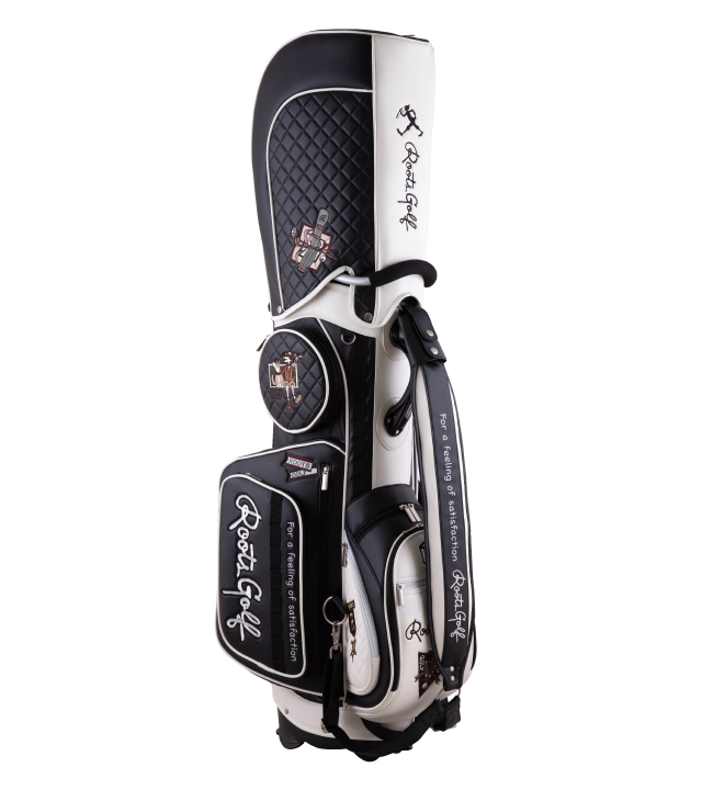 Roots Golf ルーツゴルフ　キャディバッグ ver4 ブラック ROOTS TOUR CADDIE BAG（ルーツツアーキャディバッグ）