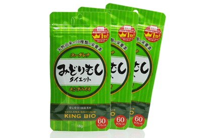 キングバイオ/みどりむしサプリメント (60粒) 3個セット【メール便発送・送料無料】