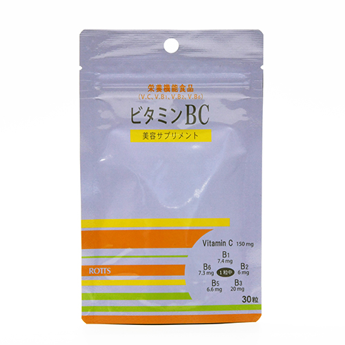 【販売終了】ビタミンBC（30粒）　美容サポートサプリ【栄養機能食品】【メール便発送・送料無料】