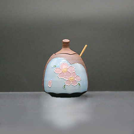 清水焼薬味入 桜花