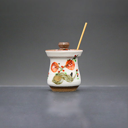 清水焼薬味入 長梅