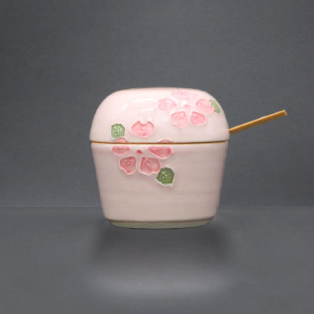 清水焼薬味入 フタモノ桜