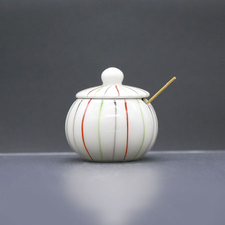 京焼薬味入 十草